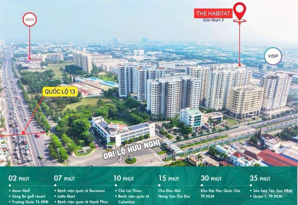 Bán gấp cc the habitat bình dương, 2,9 tỷ, 70,2m², 2pn, 2wc, thanh toán 30% (900 triệu) nhận nhà