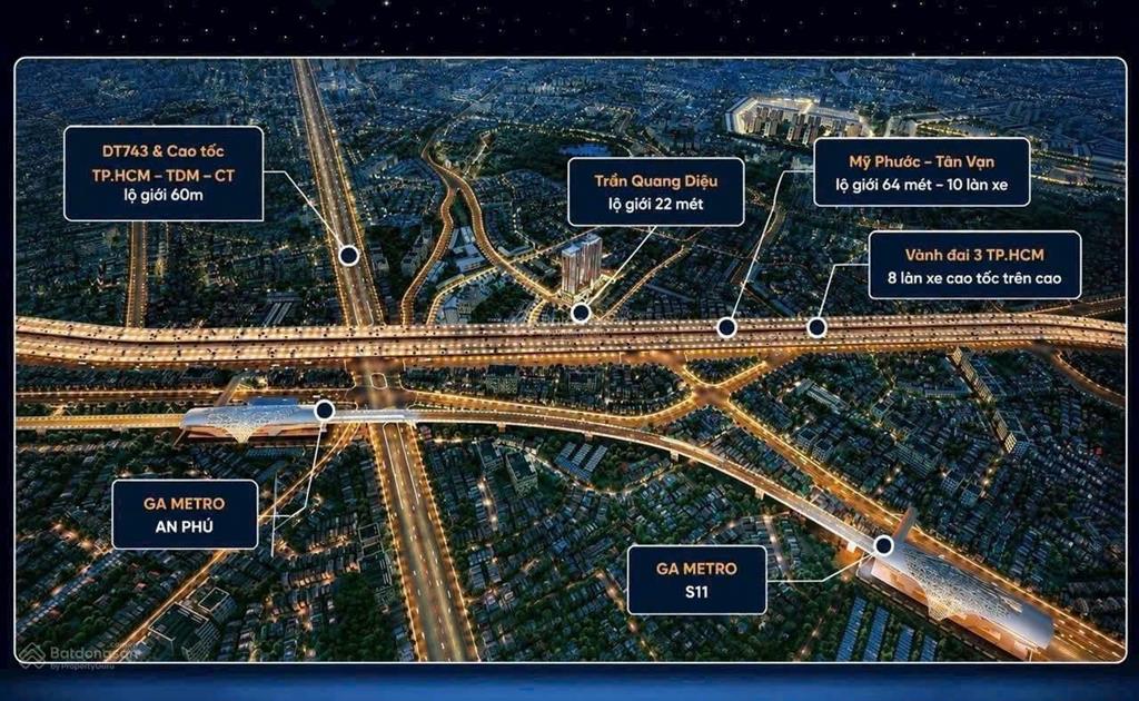 Căn hộ tod cạnh metro số 1 chỉ từ 1,79 tỷ vào nhà với 179tr  trả góp 6 triệu/tháng, tt 10% ký hđmb