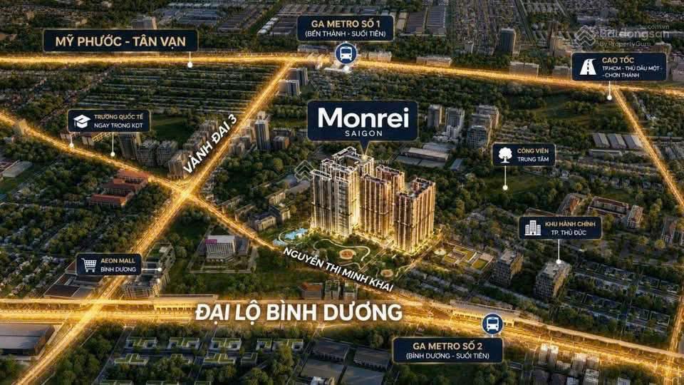 Bán căn hộ monrei saigon, 2,38 tỷ, 53m2, 2pn + 1wc tại thuận giao, bình dương