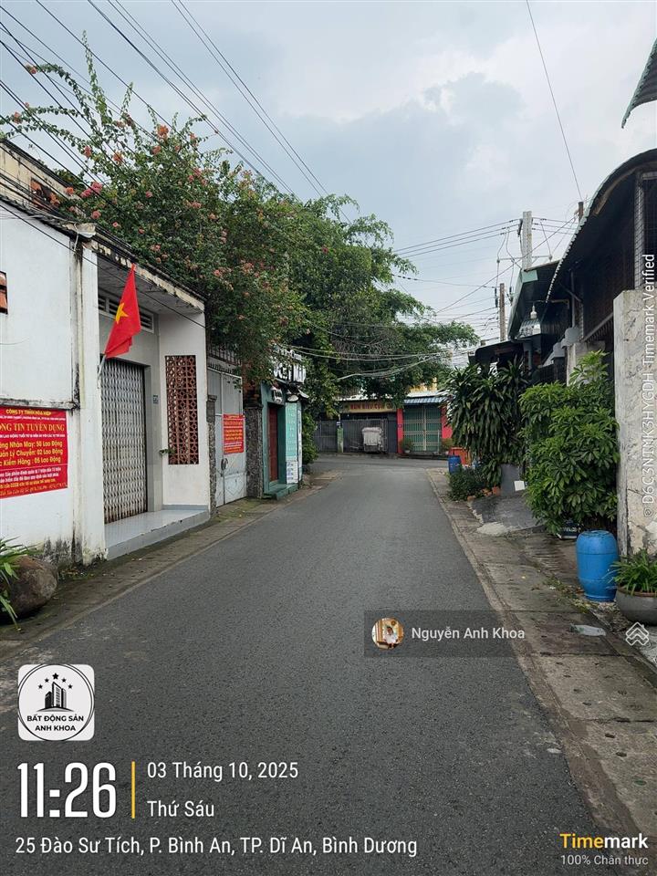 Chủ bán lô đất mt đường đào sư tích  dt743. bề ngang đất rộng 5m thích hợp xây chdv, xây 6 tầng