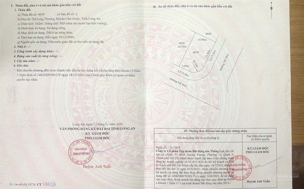 Bán lô góc the sol city, xã long thượng, cần giuộc, giá 5,2 tỷ