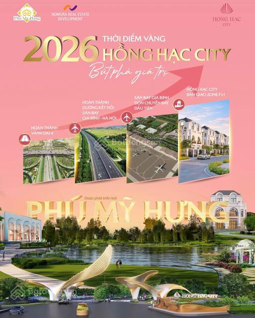 Mở bán biệt thự song lập vị trí đẹp tại dự án hồng hạc city phú mỹ hưng. thanh toán trước 4 tỷ