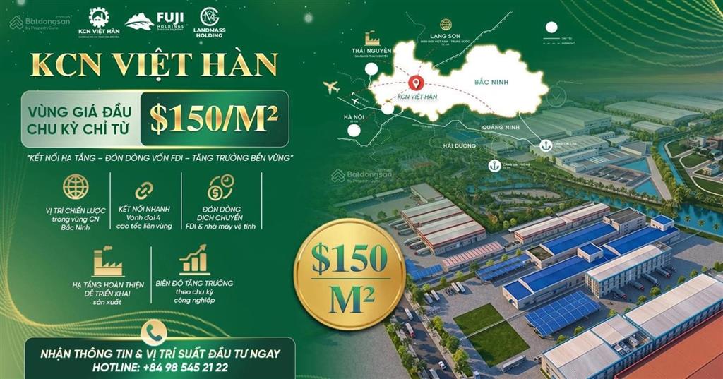 Chuyển nhượng đất khu công nghiệp việt hàn tại việt yên, bắc ninh