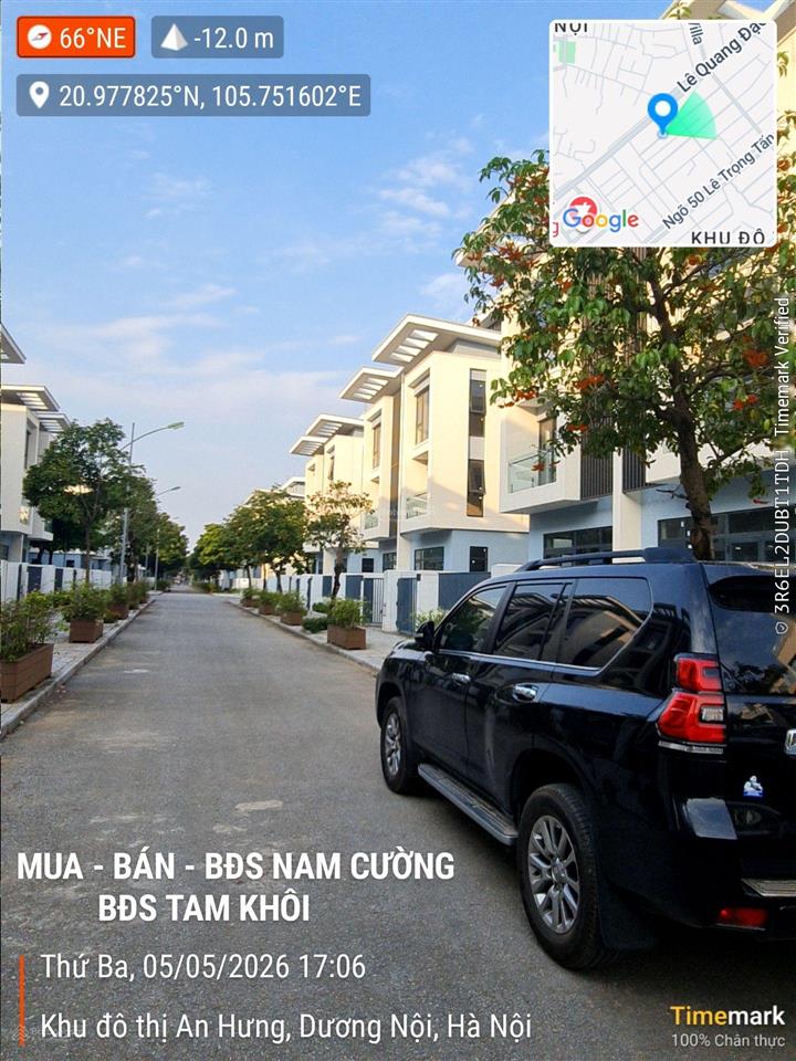 Bán biệt thự an quý  tập đoàn nam cường  dãy có đường đi bộ sau nhà  diện tích 198m2  giá 48 tỷ