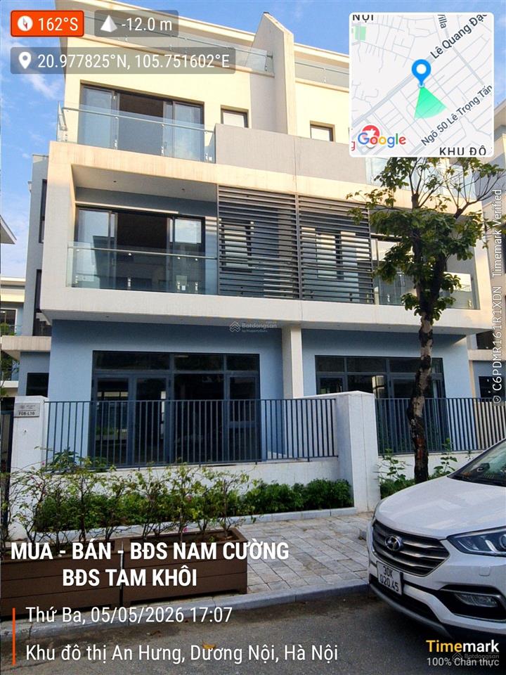 Bán biệt thự an quý  tập đoàn nam cường  dãy có đường đi bộ sau nhà  diện tích 198m2  giá 48 tỷ