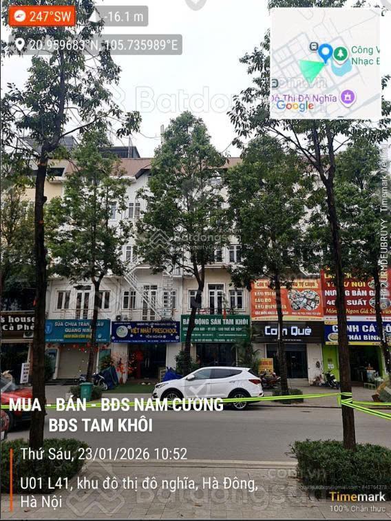 Liền kề đô nghĩa view hồ cây đàn  đường 30m (vỉa hè 10m) hoàn thiện thang máy  giá 21,8 tỷ