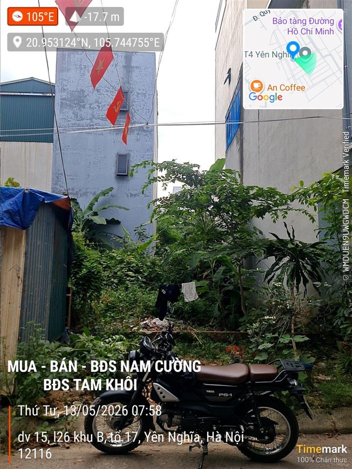 Bán đất dịch vụ khu b yên nghĩa  mặt tiền 4,8m  giá 10 tỷ
