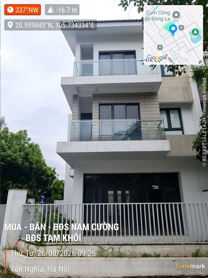 139tr/m2  lô góc  biệt thự nam cường  sol lake villa  đường 17,5m