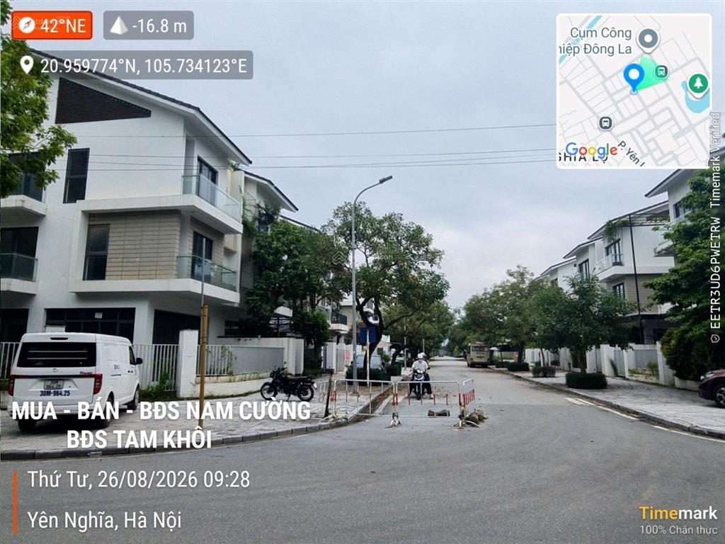 139tr/m2  lô góc  biệt thự nam cường  sol lake villa  đường 17,5m