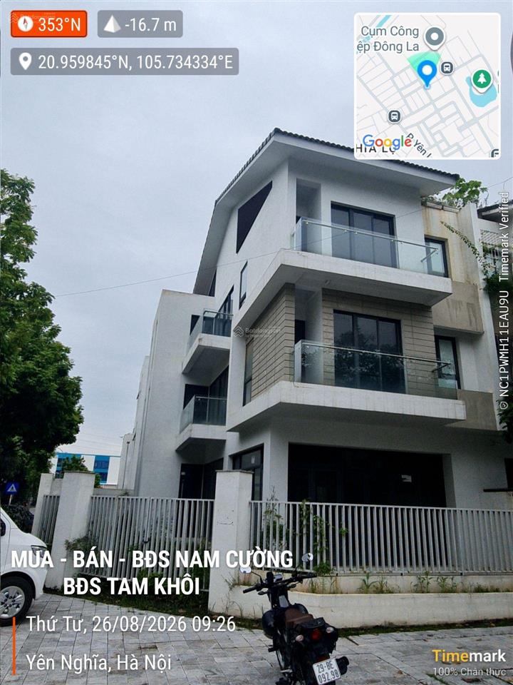 139tr/m2  lô góc  biệt thự nam cường  sol lake villa  đường 17,5m