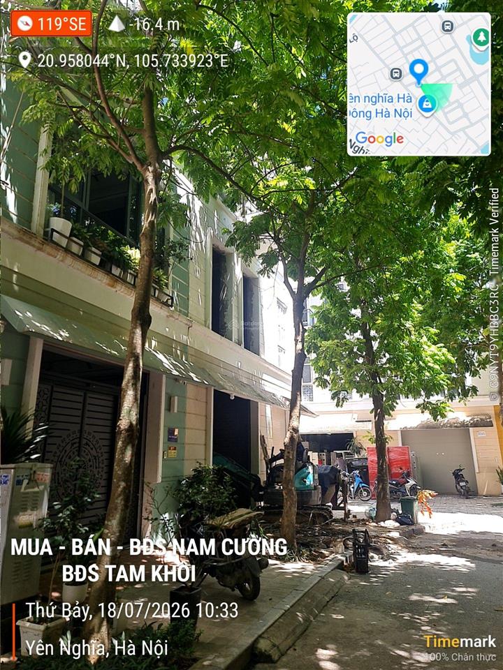 15,9 tỷ  75m2  2 mặt đường  hoàn thiện  có vườn hoa sau nhà