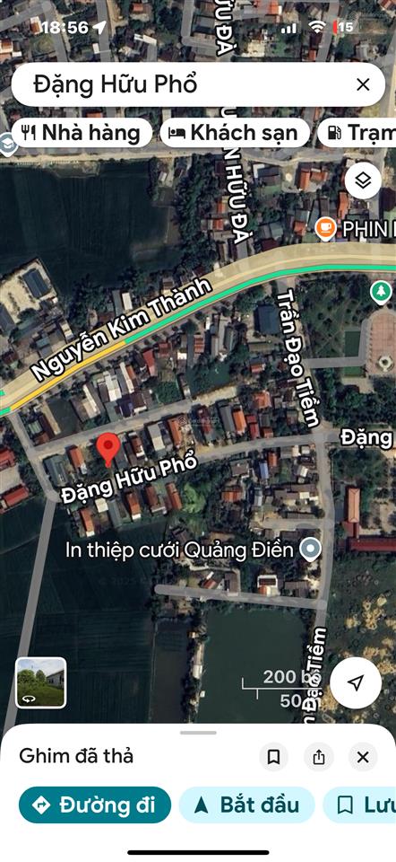 Đất mặt tiền đặng hữu phổ, thị trấn sịa, gần ngân hàng nông nghiệp