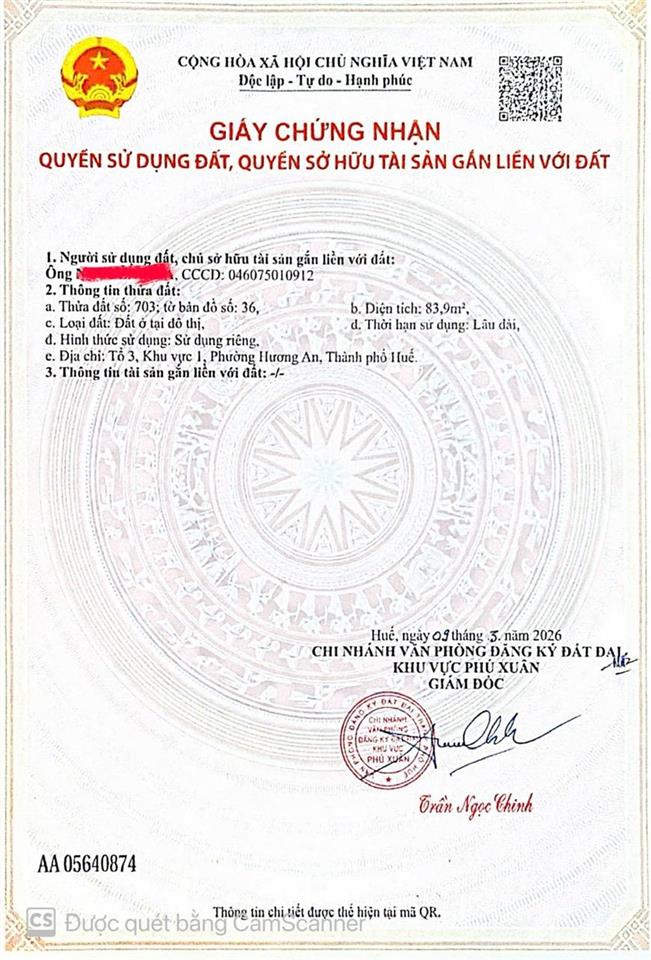 Đất triều sơn tây, gần khu công nghiệp an hoà, giá rẻ, thành phố huế
