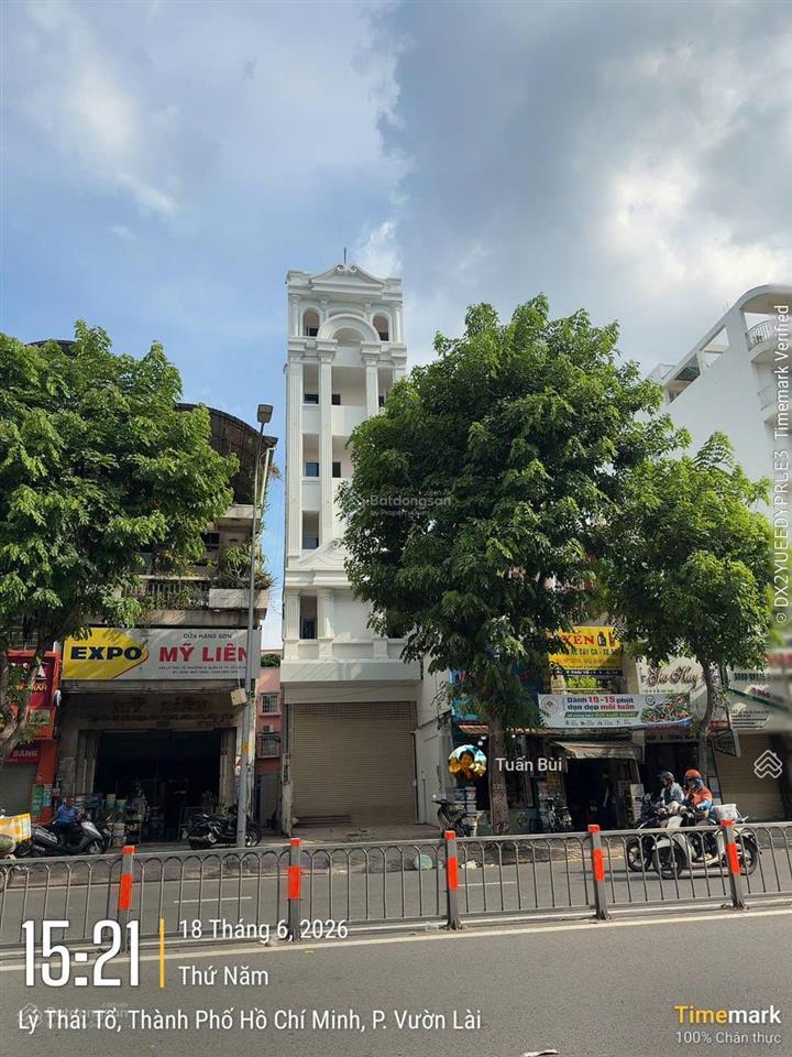 (hot) building hầm 7 tầng mặt tiền lý thái tổ quận 10 cũ. dt (5.65x20m) nở hậu 6.2m. giảm còn 45 tỷ