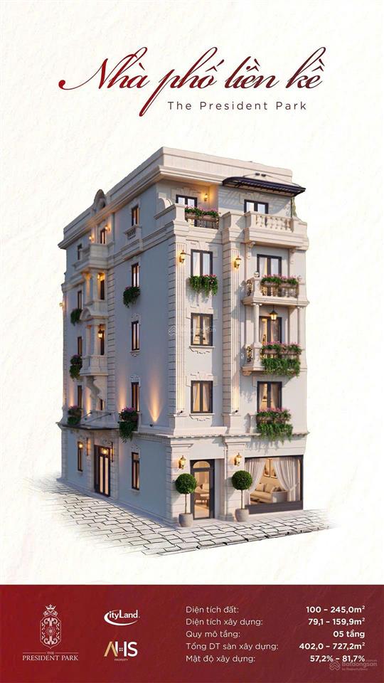 Bán shophouse the president park mễ trì diện tích 100m2 | kinh doanh đắc địa