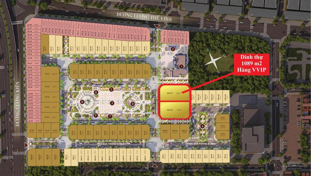 Dinh thự the president park mễ trì chỉ 01 căn hiếm có | khoảng 1.089m2
