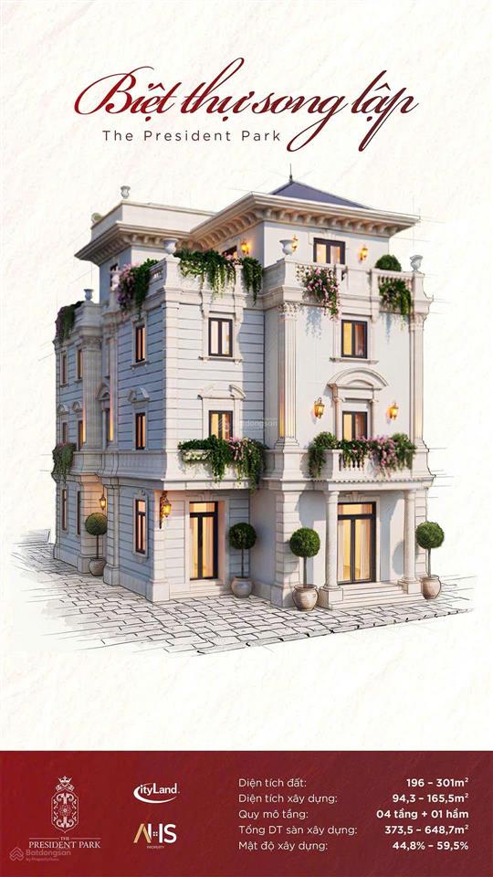 The president park mễ trì quỹ thấp tầng giới hạn 149 căn | cityland.  0919 558 ***