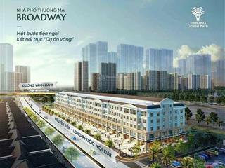 Bán nhà phố thương mại có cam kết tiền thuê 7%/năm từ cđt tại vinhomes grand park, 18 tỷ, 90 m2
