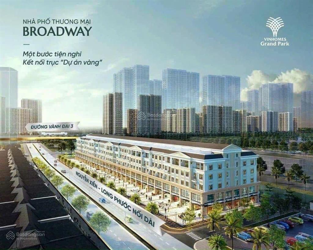 Shophouse thương mại 6 tầng, vinhomes grand park, giá chỉ từ 15,2 tỷ, sẵn hđ thuê 7%/năm, view hồ
