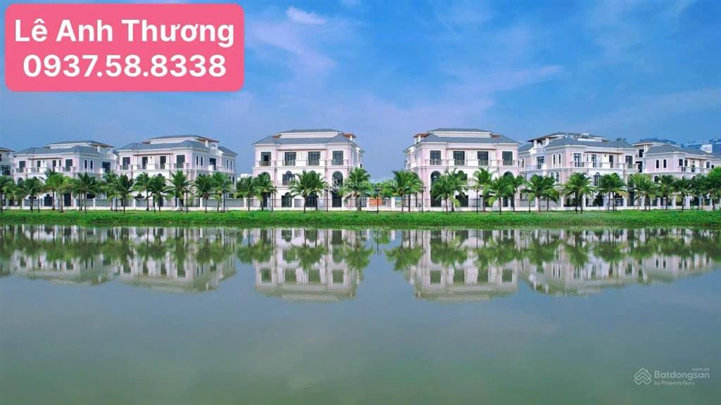 Chủ cần tiền bán gấp biệt thự 544m2, 4 tầng, view hồ vinhomes grand park, 65 tỷ, sổ hồng