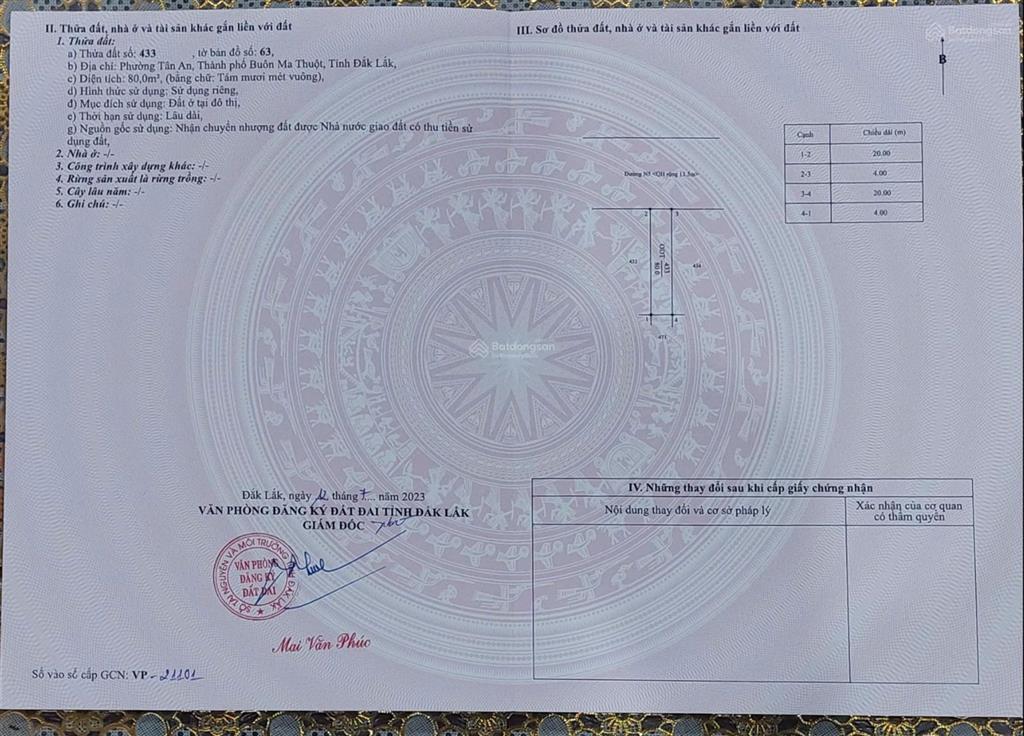 Duy nhất 1 lô kđt ân phú  vị trí vàng đối diện hoa viên & nhà ở xh  chỉ 2.990 tỷ!