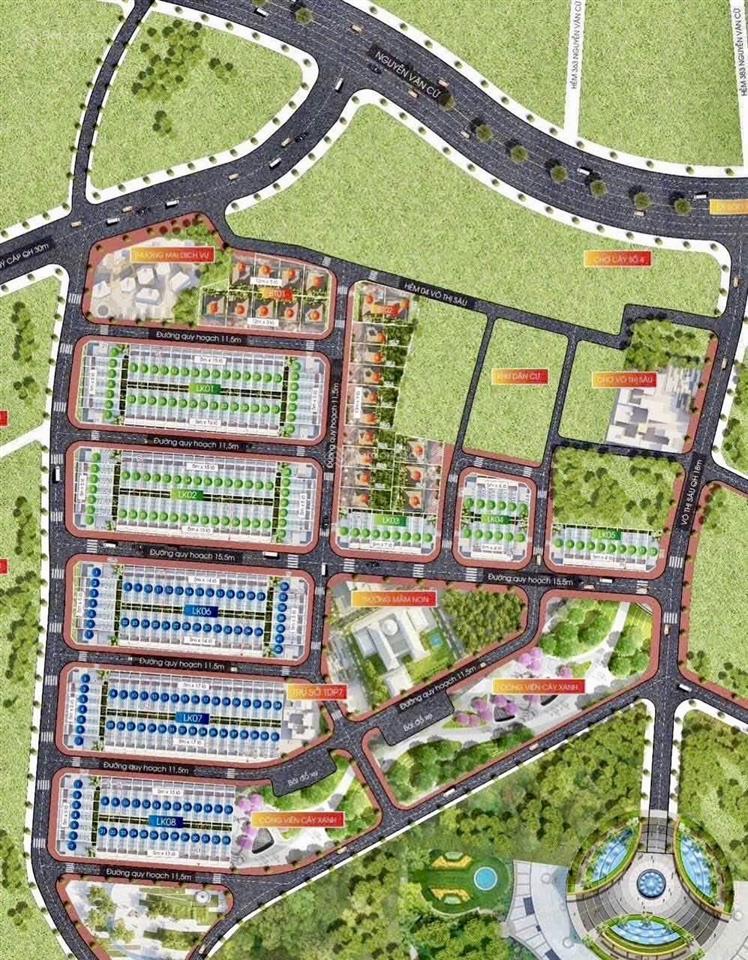 Đất khu đấu giá võ thị sáu đường ngô văn sở  5 x 20m  3.5 tỷ