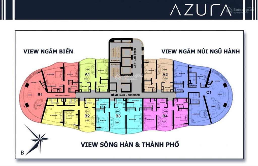 Bán căn hộ azura đà nẵng 1 phòng ngủ đầy đủ nội thất