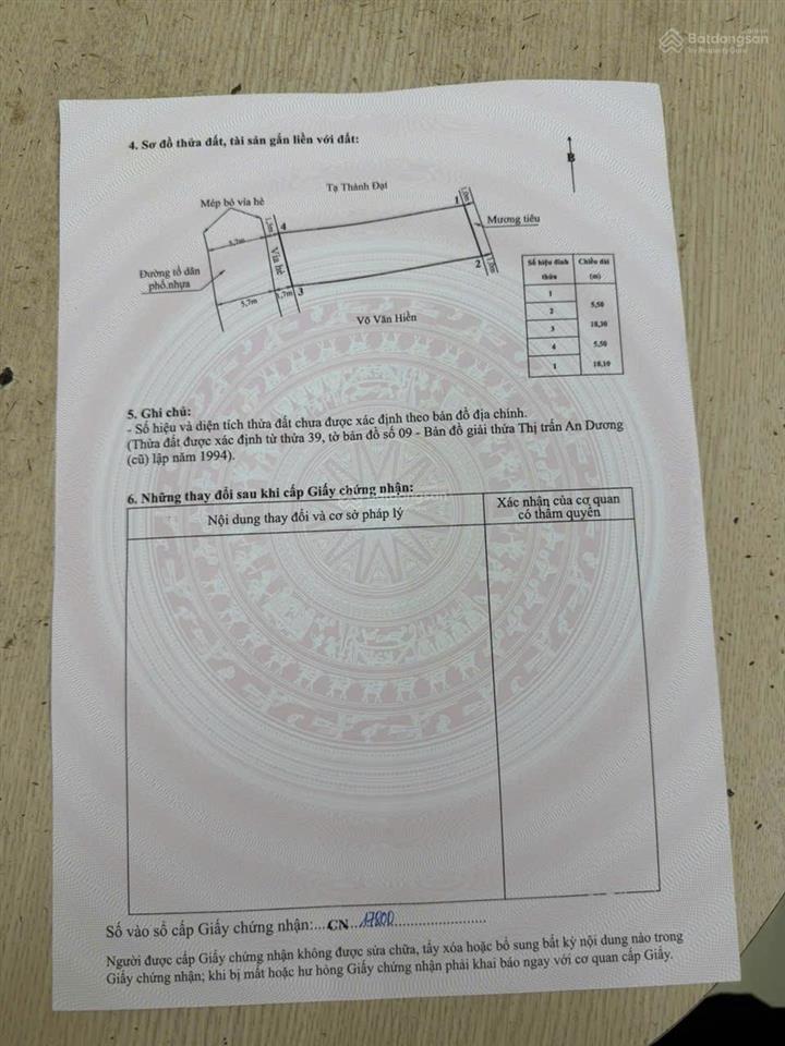 Hàng hiếm 100m chung cư tổ 6 thị trấn an dương