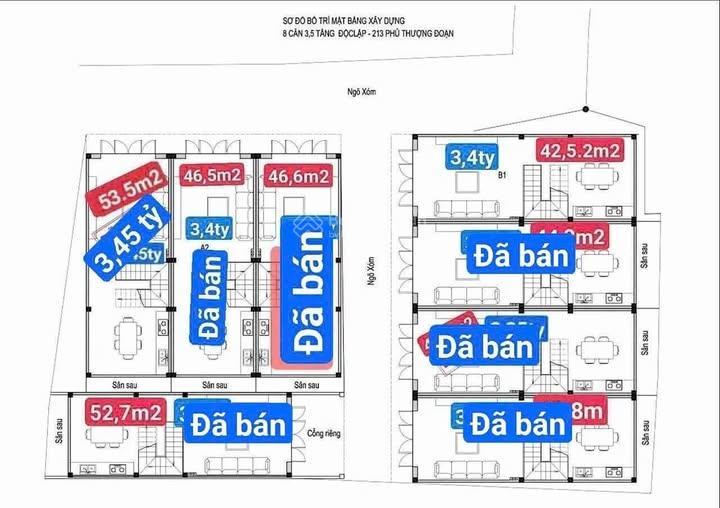 Bán căn ngõ 213 phủ thượng đoạn, nhà xây mới 4 tầng