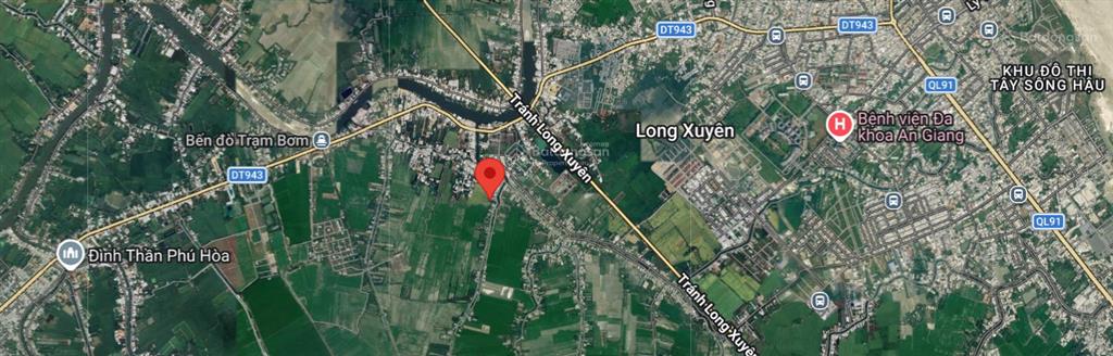 Bán gấp 3570 m2 mt trần hưng đạo (ql91), long xuyên, trị giá 250 tỷ chỉ còn 135 tỷ
