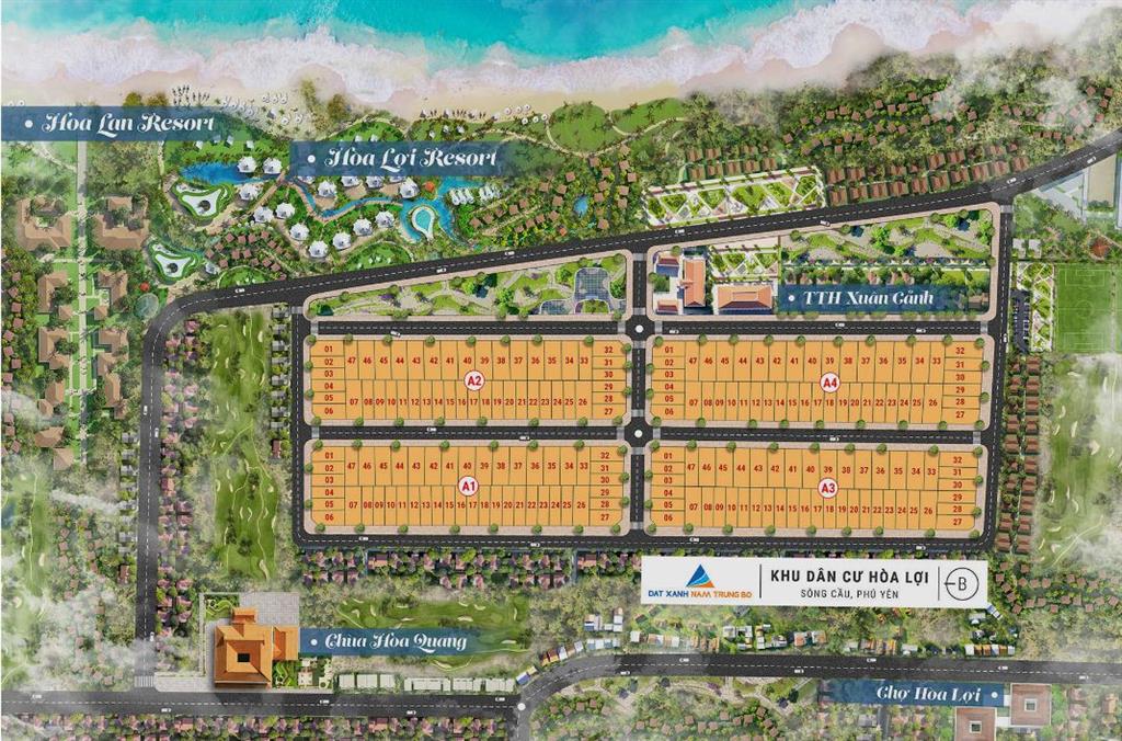 Cắt lỗ 300tr bán nhanh 161m2 full thổ cư tại kdc hoà lợi, sông cầu, phú yên. giá chỉ còn 880tr