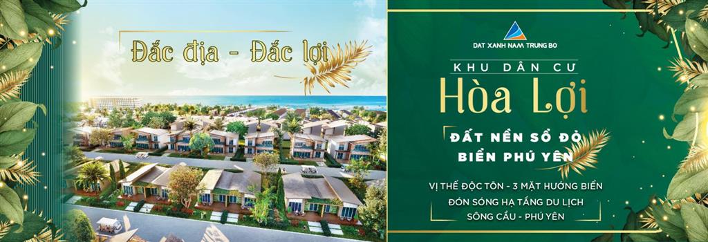 Cắt lỗ 300tr bán nhanh 161m2 full thổ cư tại kdc hoà lợi, sông cầu, phú yên. giá chỉ còn 880tr