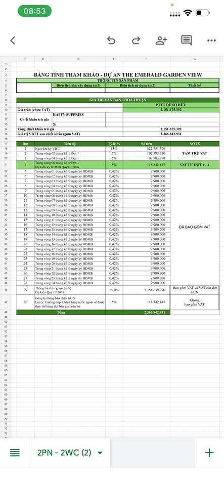 Cho thuê a&t sky garden nhà mới 100% giá từ 5 triệu/tháng miễn phí quản lý