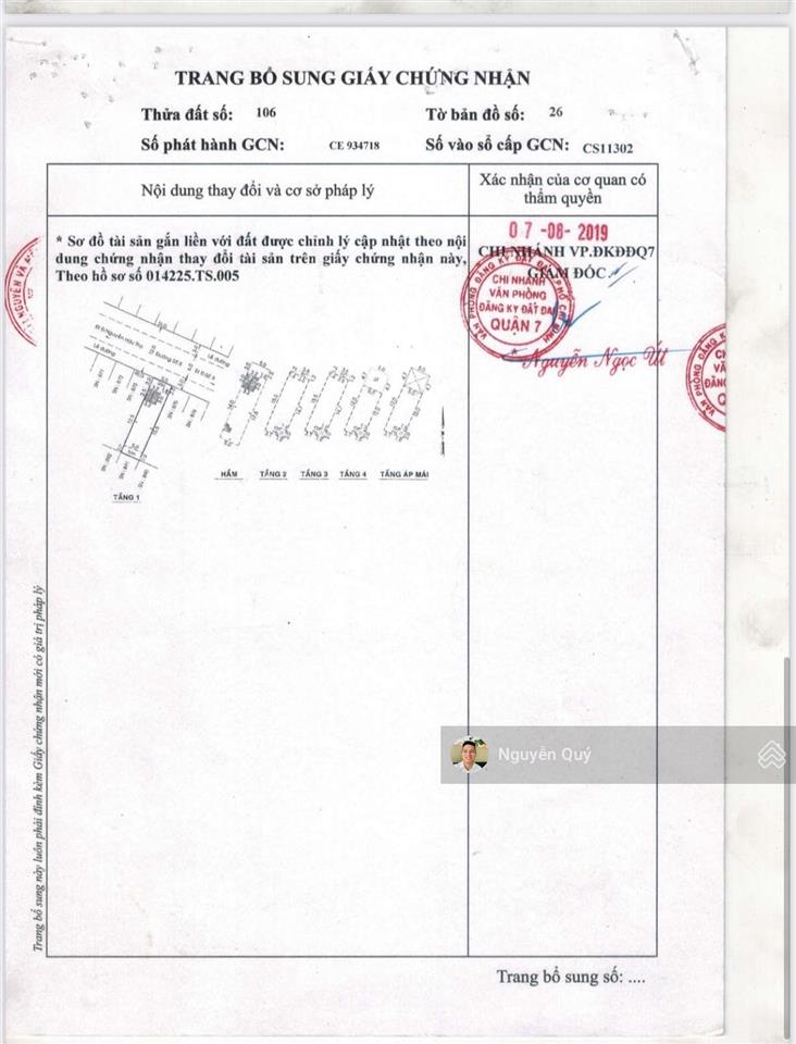 Cơ hội đầu tư ! nhà phố 5 tầng kdc kim sơn q7, dt 5x20m, tk hầm 5 lầu, có thang máy, giá 23.5tỷ