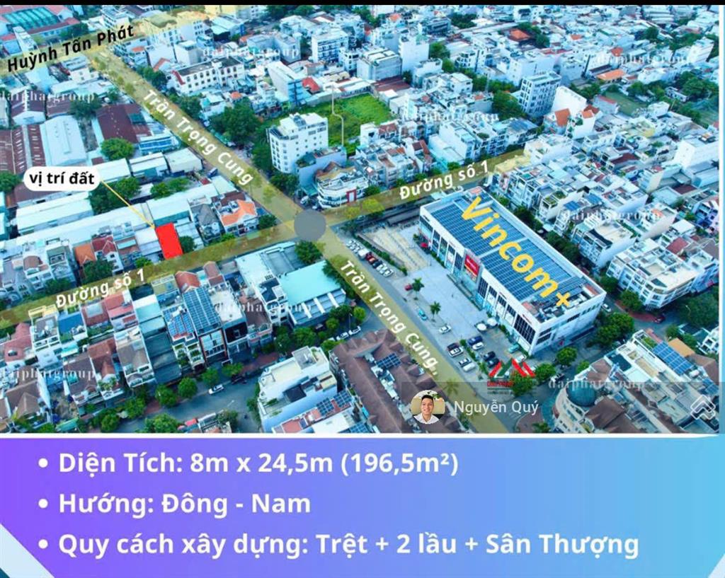 Kẹt tiền bán gấp lô đất kdc nam long trần trọng cung q7, dt 120m2 giá 16 tỷ, ngay trường qt emasi