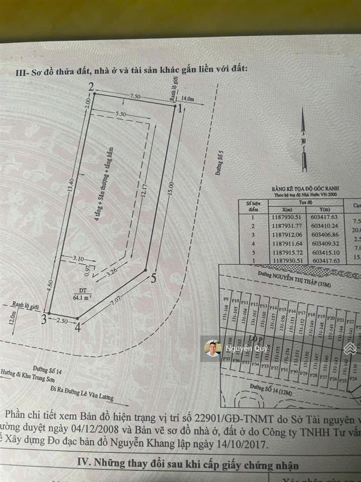 Giảm ngay 5 tỷ căn góc 2 mặt tiền đẹp, dt 150m2, kdc him lam, quận 7, hđ thuê 85tr/tháng