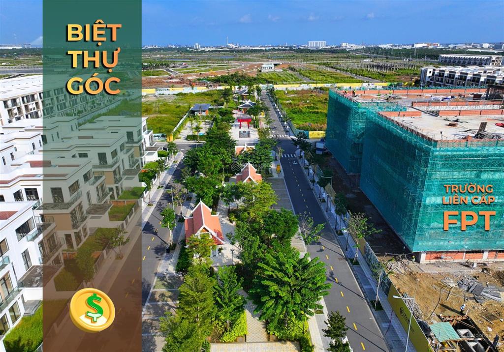 Biệt thự song lập chuyển nhượng rẻ nhất  10x20m kế góc  dự án t&t city millennia, cần giuộc