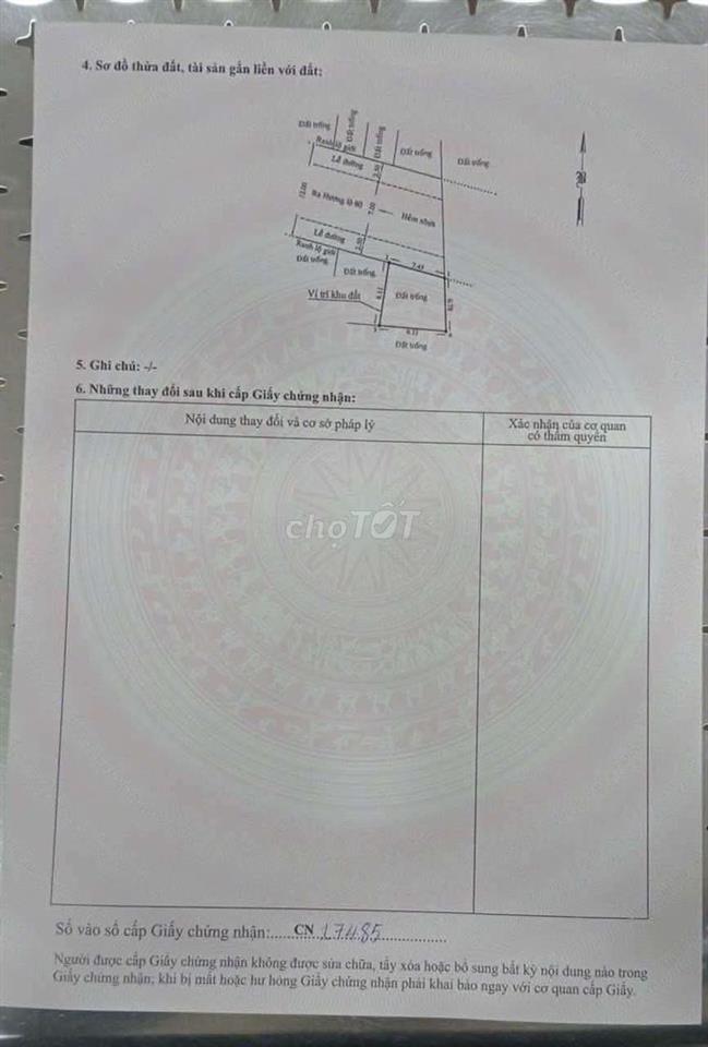 Đất hẻm 12m thông - HL80- SHR