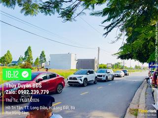 Chủ cần bán lô đất 171,5m2 thổ cư hết đất kdc tây long điền, ngay cổng chào long hải cách biển 15ph