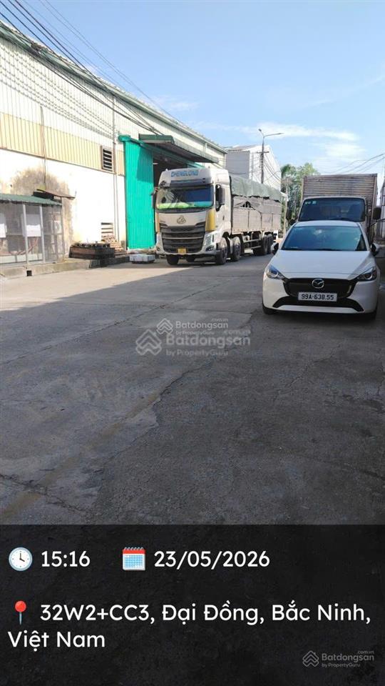 Cho thuê kho xưởng kcn đại đồng hoàn sơn  tiên du  bắc ninh (cty bắc hà) 8000m2, có thể chia nhỏ