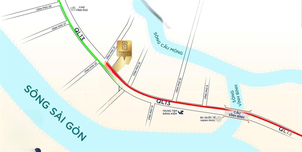 Bán ch symlife 2pn bình hoà saigon 3,1 tỷ, 70m2 nhanh gọn thủ tục