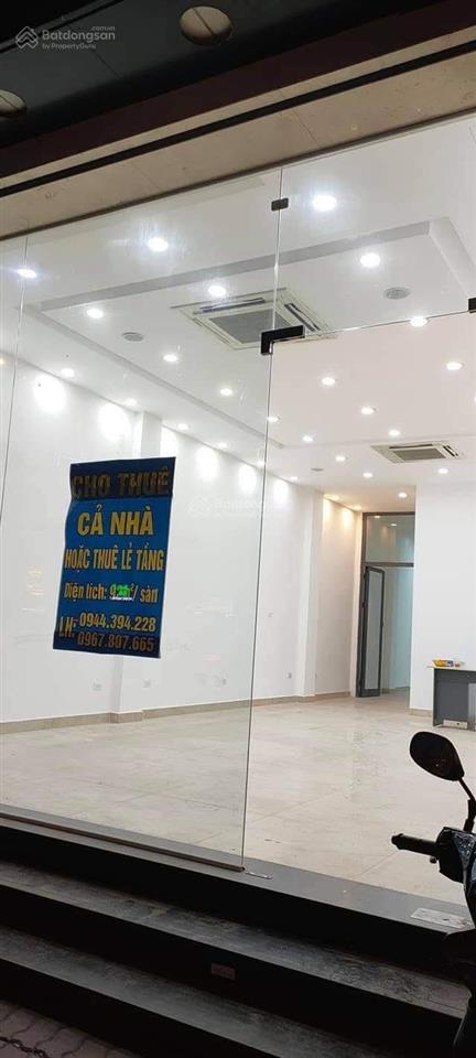 Cho thuê mặt bằng kinh doanh tầng 01 ngay số 9d nguyễn xiển dt 100m2/sàn.