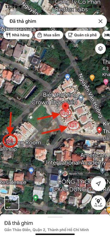 Bán biệt thự king crown village thảo điền  compound khép kín cao cấp  hầm + 4 tầng 276m2