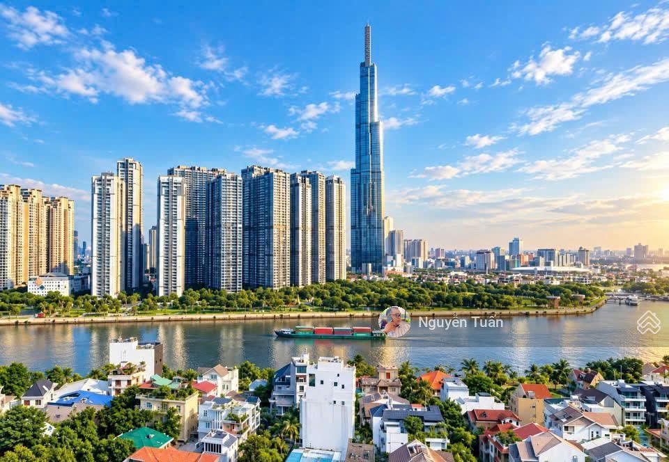 Đất biệt thự góc 3 mặt tiền ven sông view trực diện landmark 81 | 391m2 | giá 164 tỷ