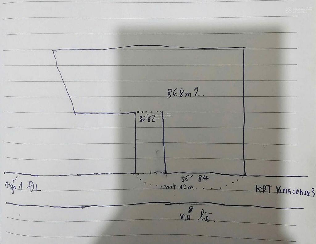 868m - Bán lô đất toàn bộ thổ cư đất ở đô thị tổng 868m tại Đại Linh Trung Văn Đại Mỗ.lh 0975623555