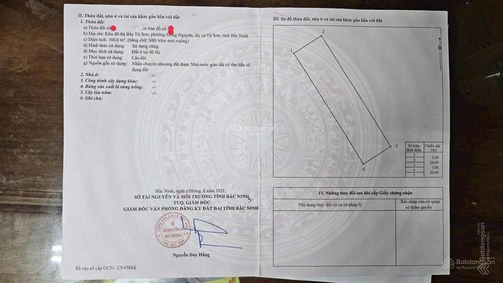 Em cần bán trục chính khu đô thị bắc ts, tp từ sơn