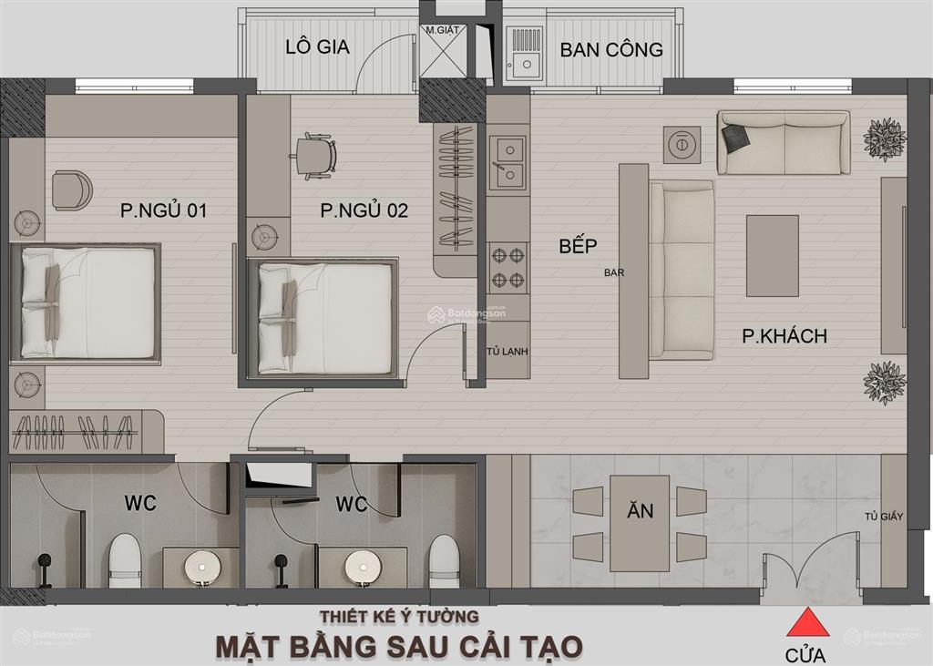 Gia đình cần bán căn chung cư gia thụy 85m2  3 phòng ngủ  đối diện trường học