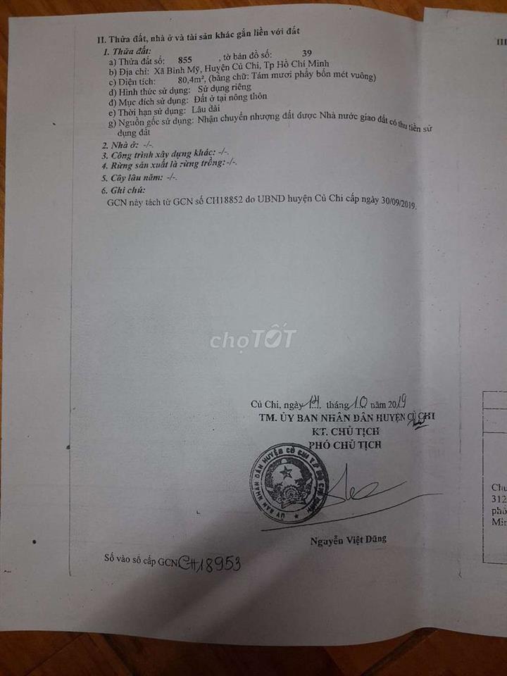 Tôi cần bán miếng đất