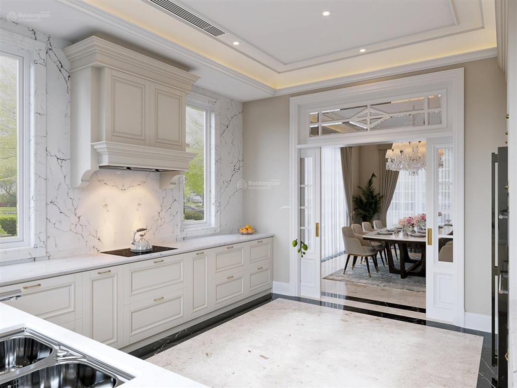 Bán biệt thự đơn lập 400m2 view ngã ba sông, hoàn thiện siêu đẹp tại vinhomes riverside