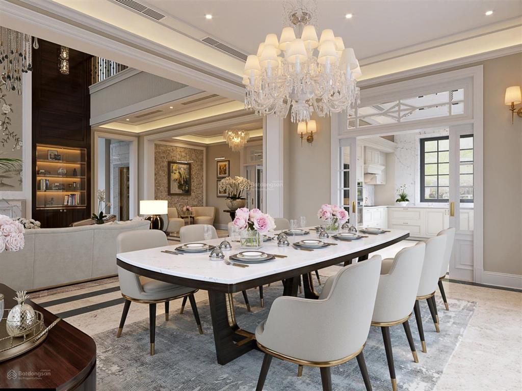 Bán biệt thự đơn lập 400m2 view ngã ba sông, hoàn thiện siêu đẹp tại vinhomes riverside